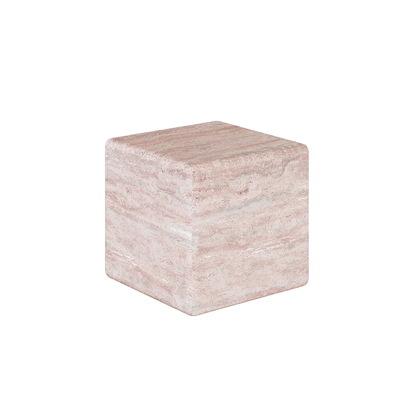 Cerazo Travertine Coffee Table, Red