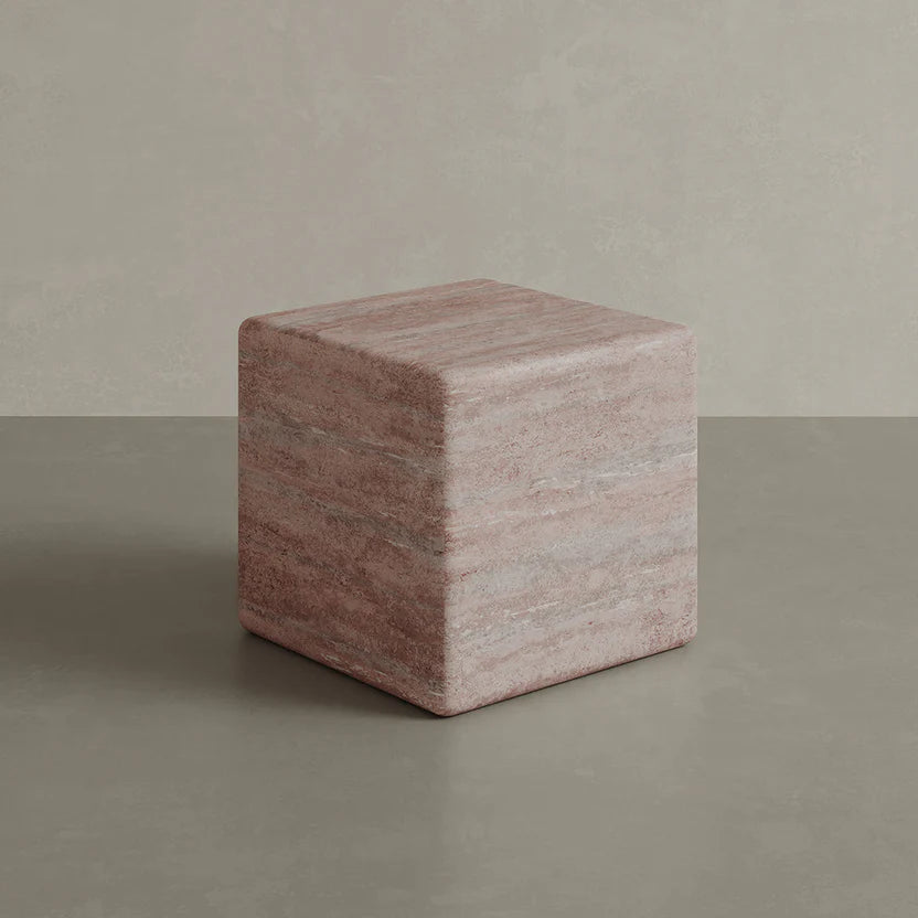 Cerazo Travertine Coffee Table, Red