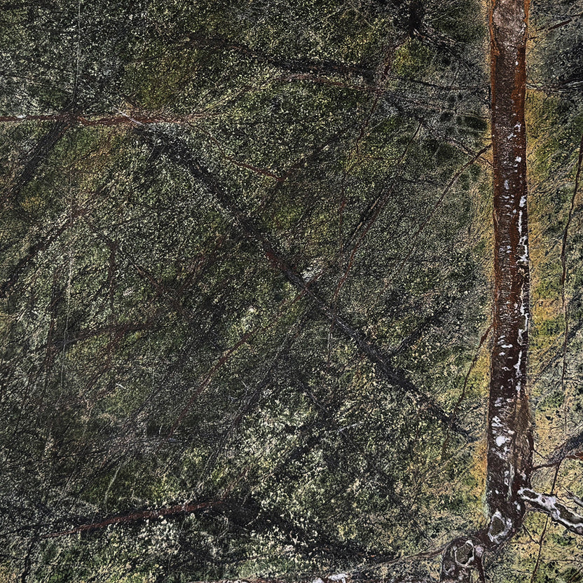 Sellano Marble Coffee Table, Forest Green