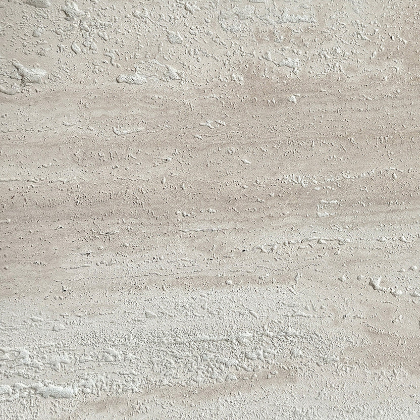 Porto Travertine Coffee Table, White