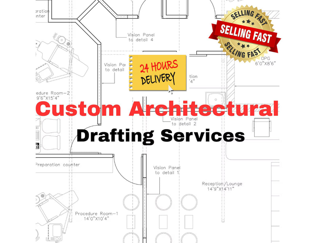 Custom Floor Plan Design & Drafting (under 2000 sq ft) - PDF File + Free Garden plan