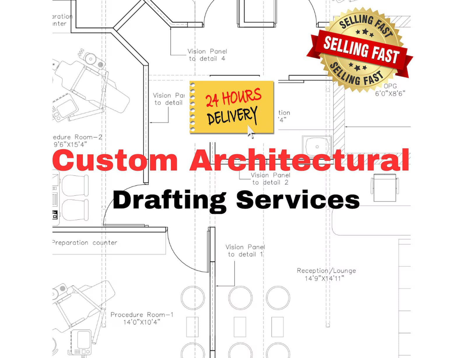Custom Floor Plan Design & Drafting (under 2000 sq ft) - PDF File + Free Garden plan