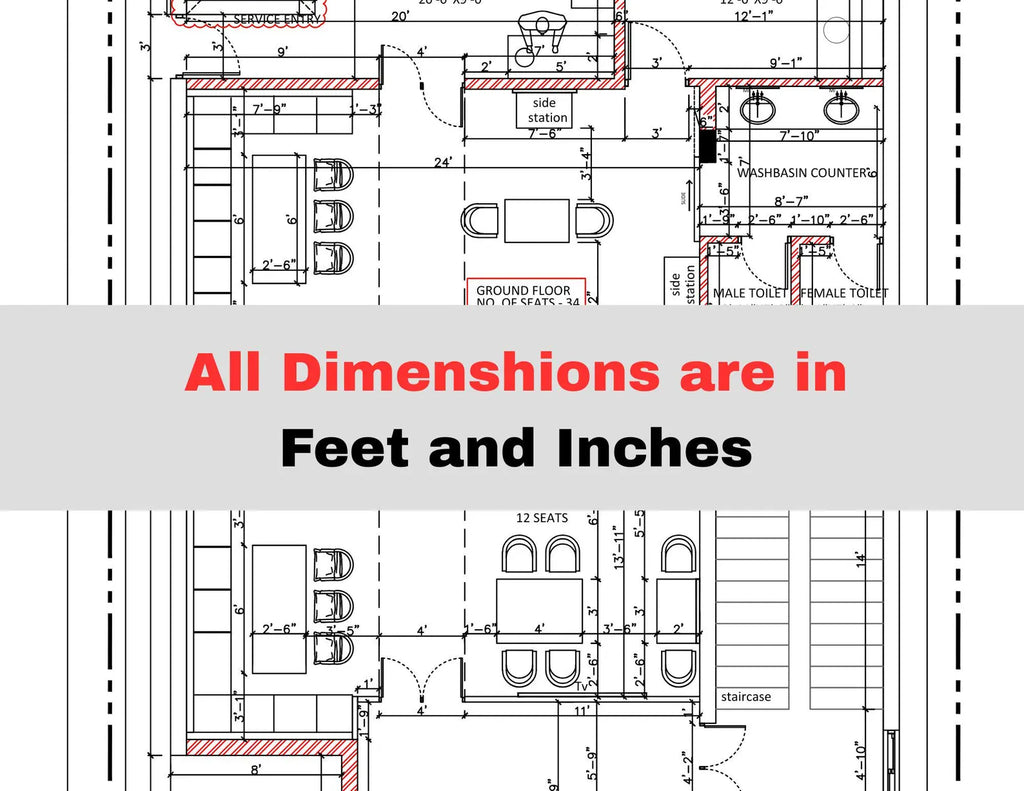 Custom Floor Plan Design & Drafting (under 2000 sq ft) - PDF File + Free Garden plan